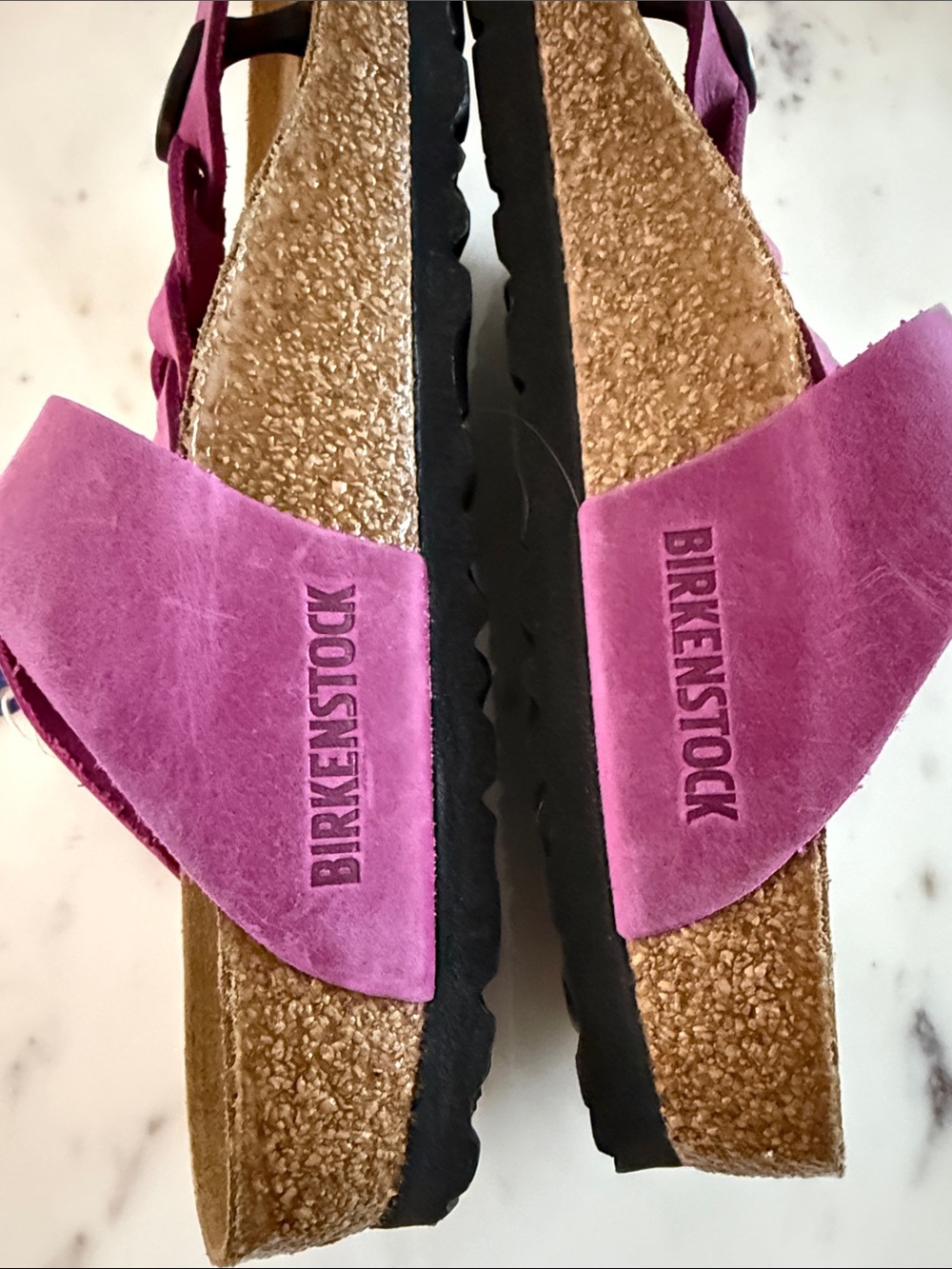 Birkenstock Women’s Braided Thong Sandal - Magenta Size 37 - Picture 3 of 7